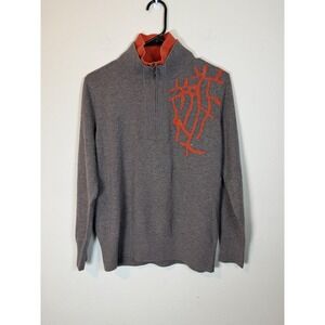 Debra & Lola Made in Italy Zip Neck Sweater Women's Size 48